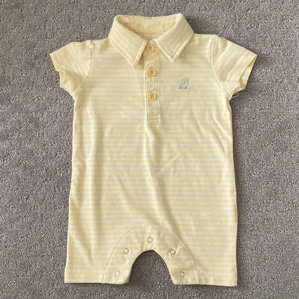 Me & Henry polo romper & bodysuit bundle, 3-6M.